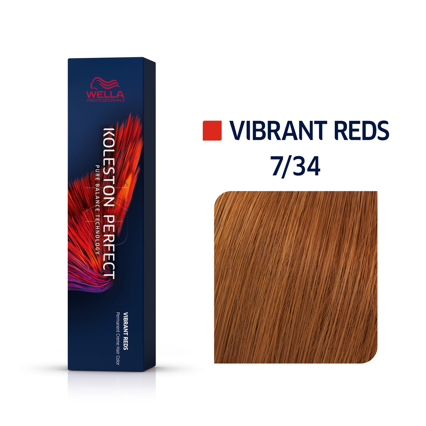 WELLA KOLESTON VIBRANT REDS 7/34 60ML