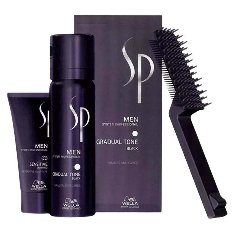 SP MEN GRADUAL TONE PIGMENT BLACK 60+30ML